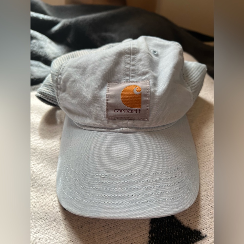 nwot blue carhartt hat
